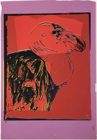 Zeefdruk Warhol - Vanishing Animals: California Condor