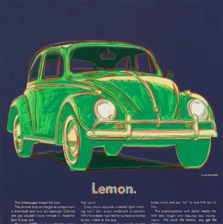 Zeefdruk Warhol - Volkswagen (F. & S. II.358)