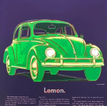 Zeefdruk Warhol - Volkswagen (FS II.358)