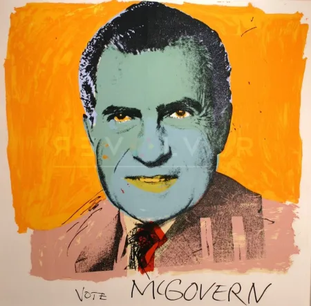 Zeefdruk Warhol - Vote McGovern 84