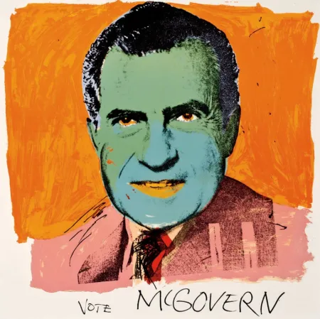 Zeefdruk Warhol - Vote McGovern 84