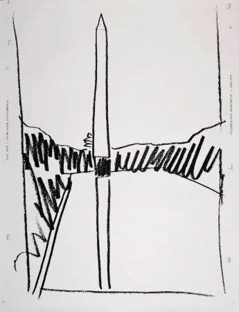 Zeefdruk Warhol - Washington Monument, 1974