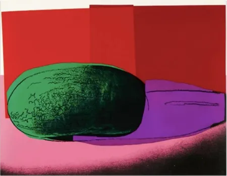 Zeefdruk Warhol - Watermelon (Space Fruit: Still Lifes - FS II.199)
