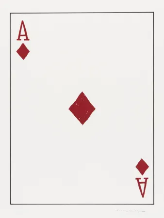 Lithografie Wegman - Ace of Diamonds