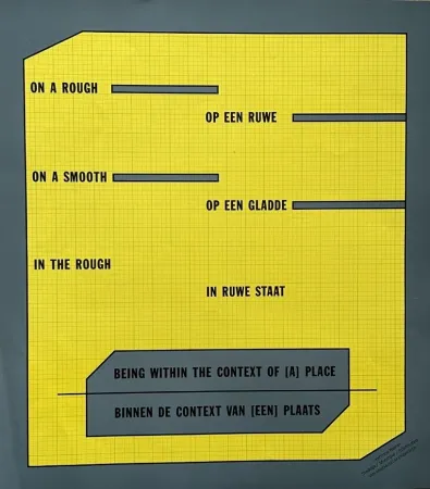 Poster Weiner - Being within the context of (a) place