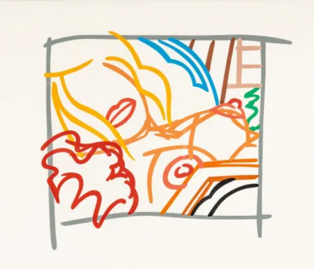 Zeefdruk Wesselmann - Bedroom Blonde Doodle with Photo