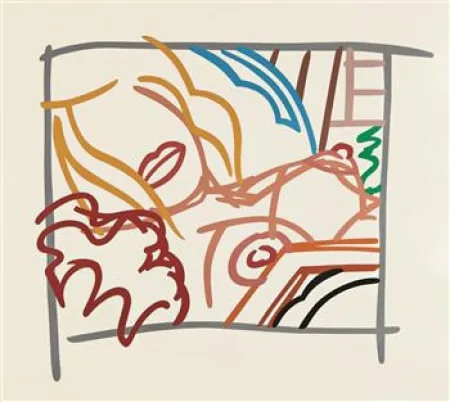 Zeefdruk Wesselmann - Bedroom Blonde Doodle with Photo