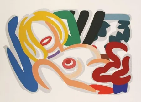 Zeefdruk Wesselmann - Big Blonde with Choker