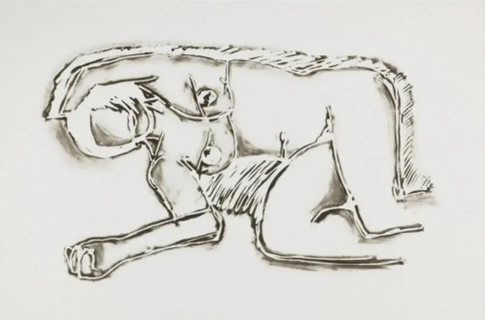 Lithografie Wesselmann - Monica Lying on Her Side with Scribble