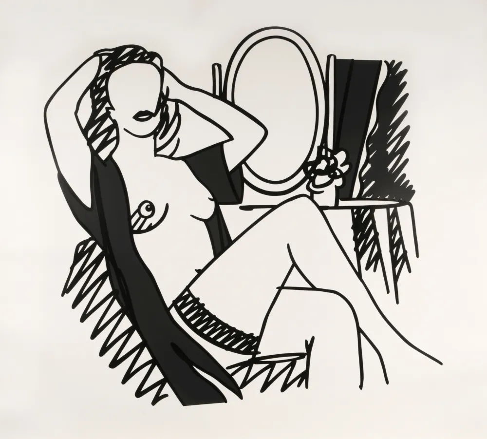 Zeefdruk Wesselmann - Nude and Mirror