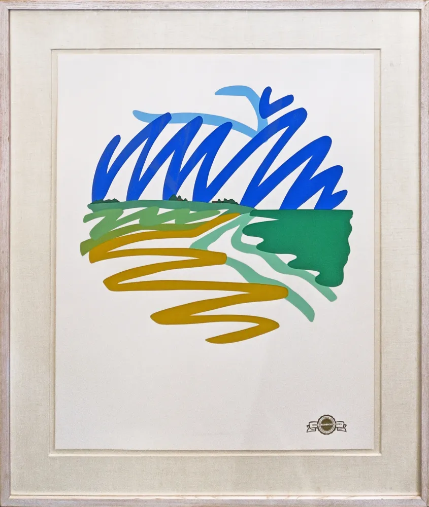 Zeefdruk Wesselmann - SEASCAPE (ROUND)