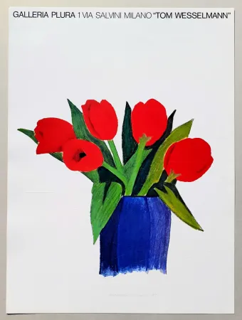 Lithografie Wesselmann - Tulips in a vase