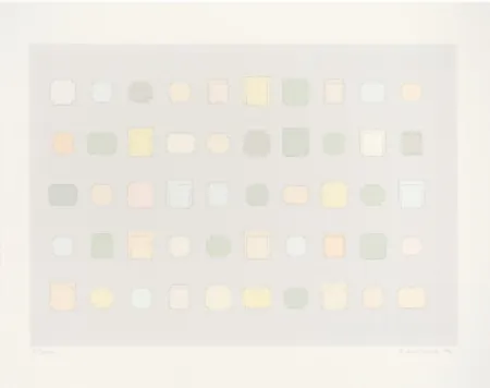 Zeefdruk Whiteread - 50 Spaces