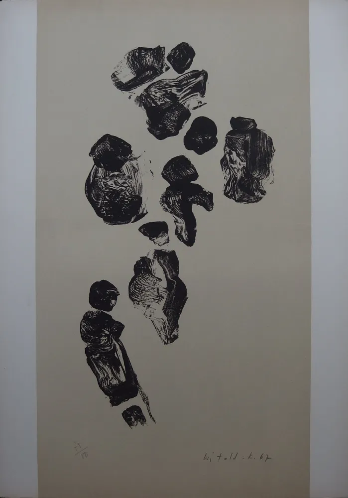 Lithografie Witold-K - Le défilé