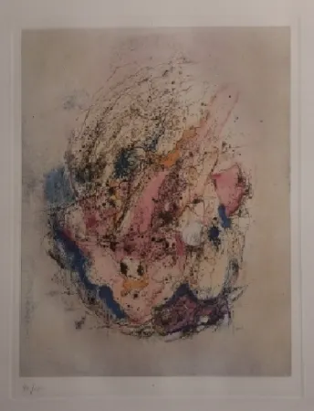 Gravure Wols - La bête dans le ciel