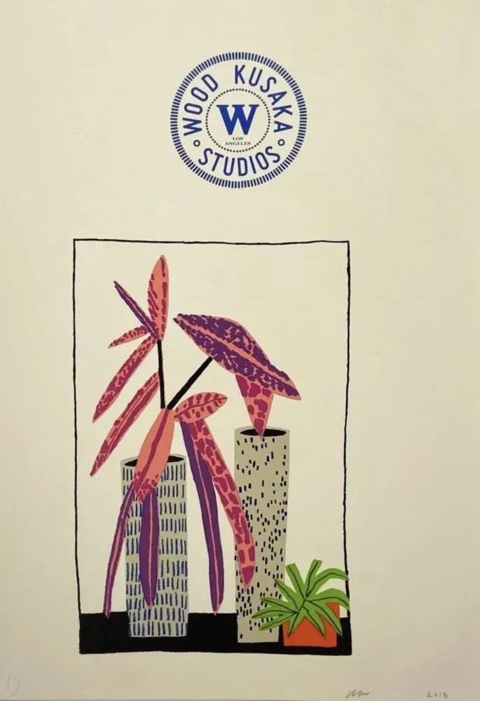 Lithografie Wood - Notepad Doodle 3 (State II)