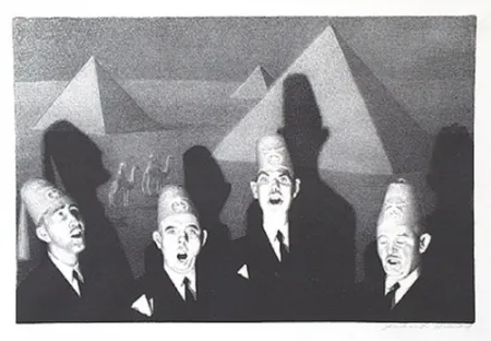 Lithografie Wood - Shrine quartet