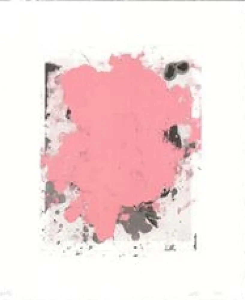 Lithografie Wool - Portrait (red)