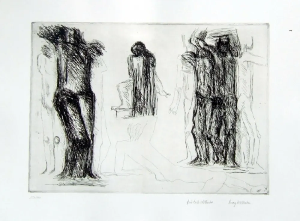 Gravure Wotruba - Omaggio a Michelangelo