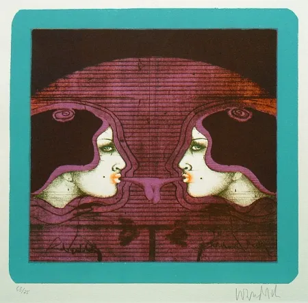 Lithografie Wunderlich - Bubble Gum