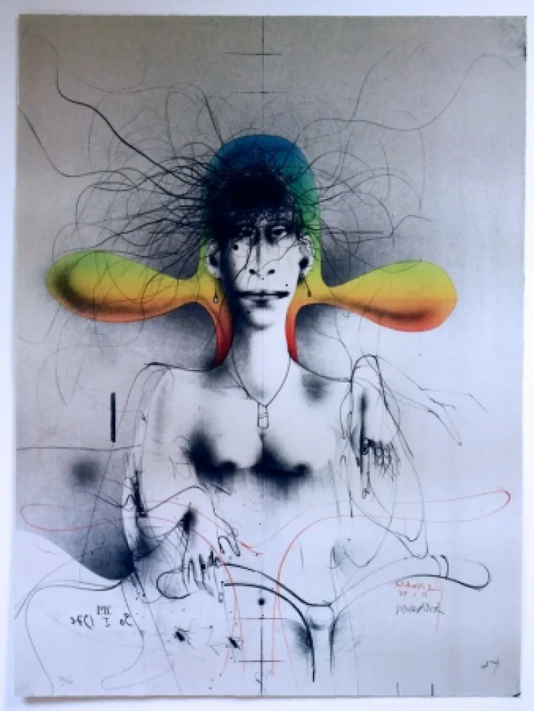 Lithografie Wunderlich - Easy Rider