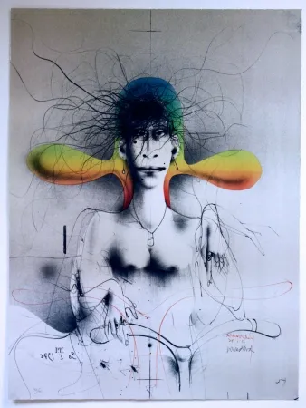 Lithografie Wunderlich - Easy Rider