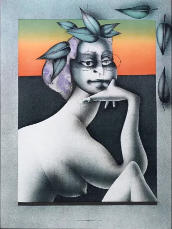 Lithografie Wunderlich - La penseuse du Printemps, 1977