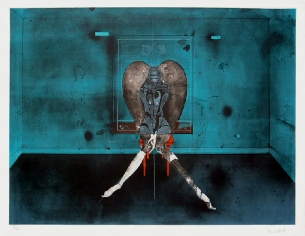 Lithografie Wunderlich - No Angel