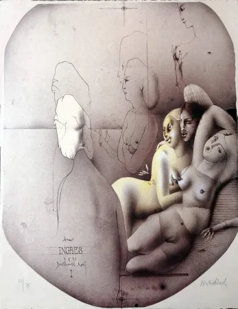 Lithografie Wunderlich - Omaggio a Ingres