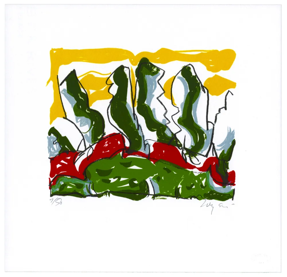 Lithografie Wyckaert - Balades II.3