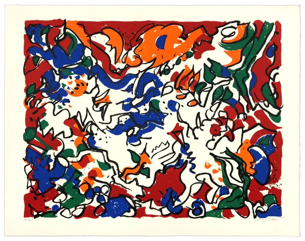 Lithografie Wyckaert - Carnaval Barbare