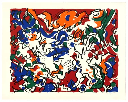 Lithografie Wyckaert - Carnaval Barbare