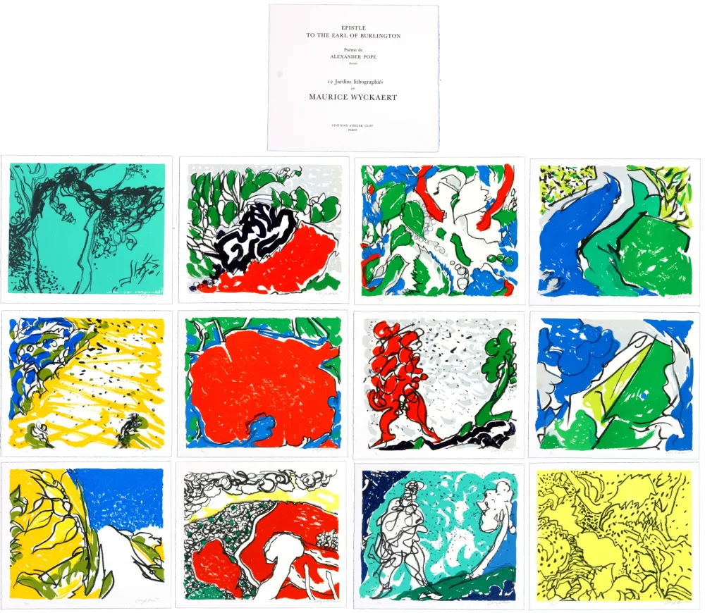 Lithografie Wyckaert - Epistle to the earl of Burlington (complete portofolio)