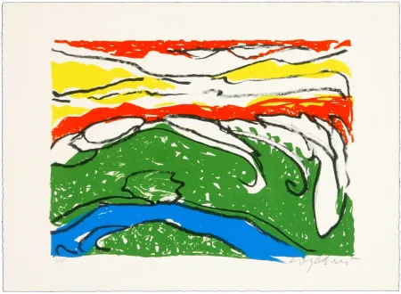 Lithografie Wyckaert - Petit ruisseau