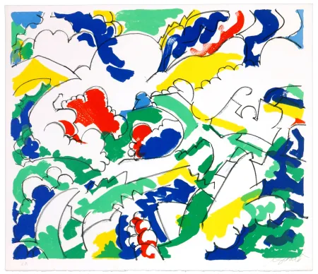 Lithografie Wyckaert - Petits pois et carottes