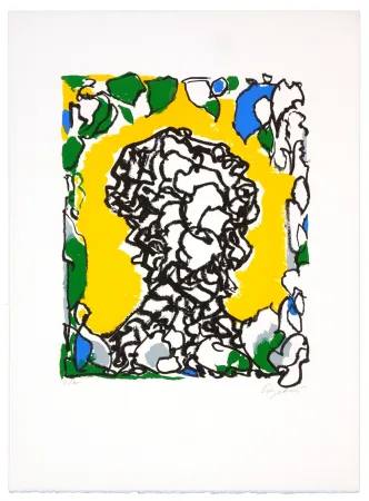 Lithografie Wyckaert - Portrait d'Alexandre Pope