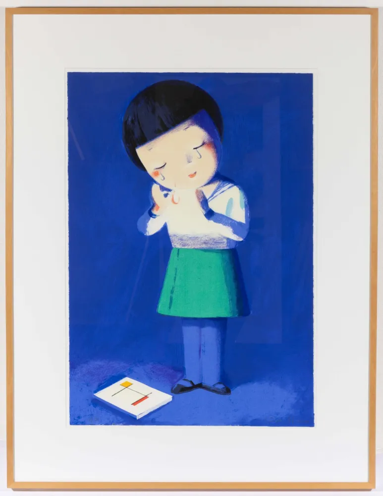 Lithografie Ye - Crying Girl