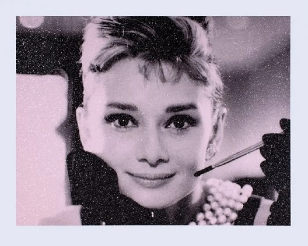 Zeefdruk Young - Audrey Hepburn