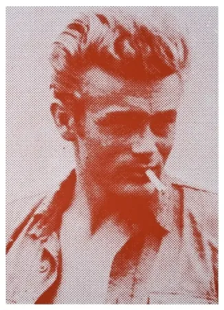 Zeefdruk Young - James Dean