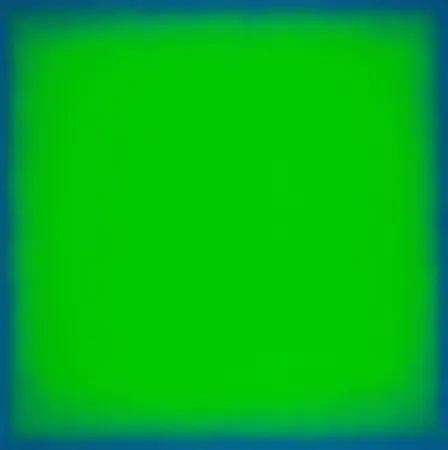 Zeefdruk Yturralde - Postludio IV (Green and Blue)