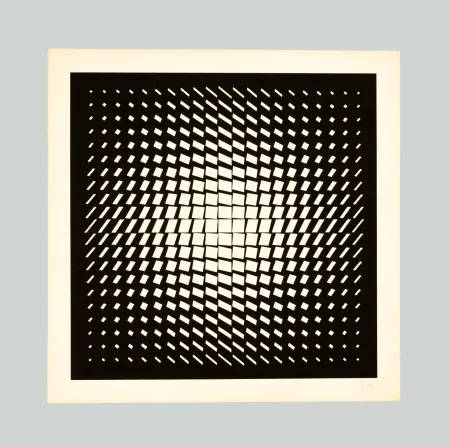 Zeefdruk Yvaral - Composition