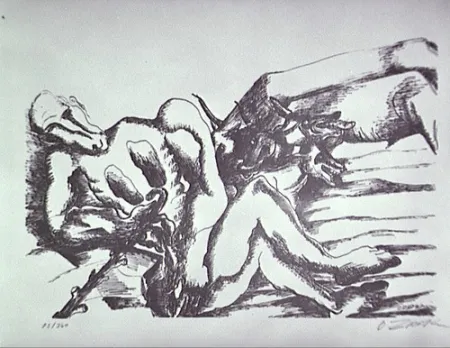 Lithografie Zadkine - Gerion (a)