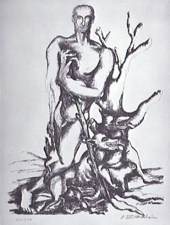 Lithografie Zadkine - Le berger de Gerion