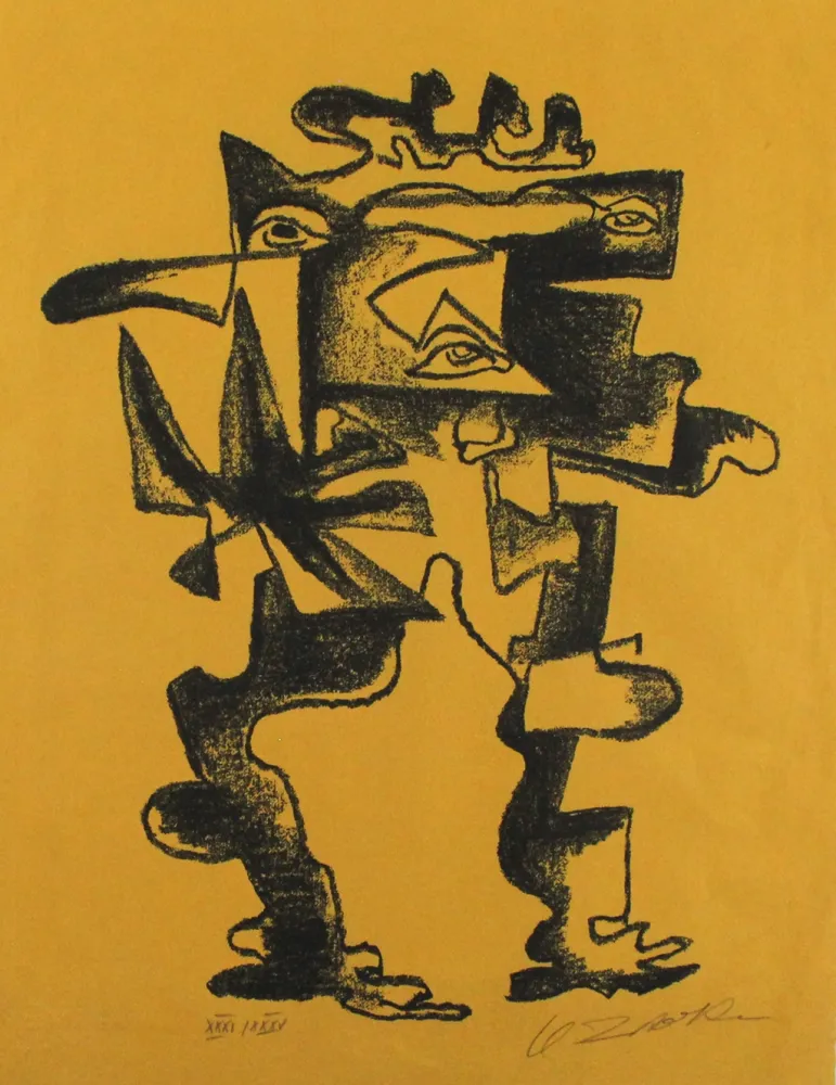 Lithografie Zadkine - Le regard multiple