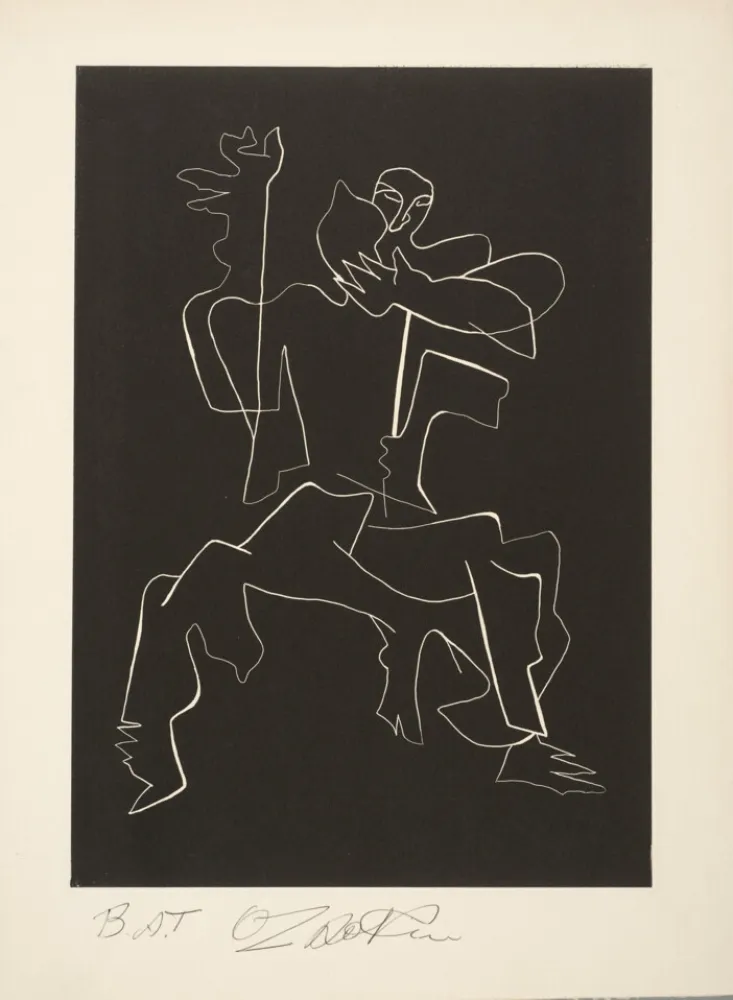 Ets Zadkine - Sept Calligramme de Apollinaire