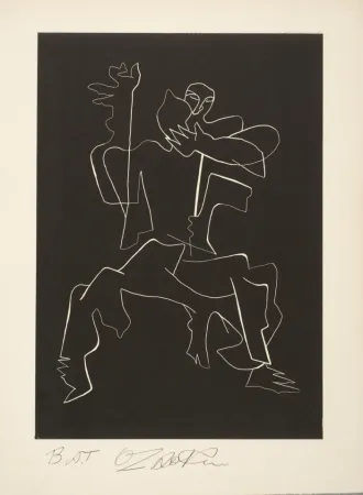 Ets Zadkine - Sept Calligramme de Apollinaire