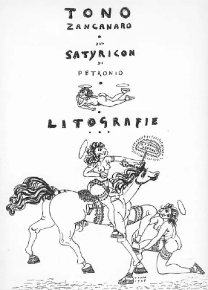 Lithografie Zancanaro - Dal Satiricon di Petronio