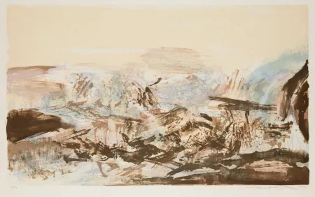 Lithografie Zao - À La Gloire de l'image et art Poétique