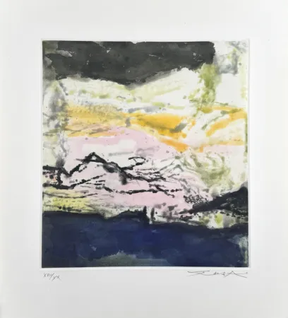 Ets En Aquatint Zao - Annonciation - Moment 