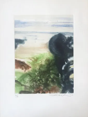 Ets En Aquatint Zao - Beauregard